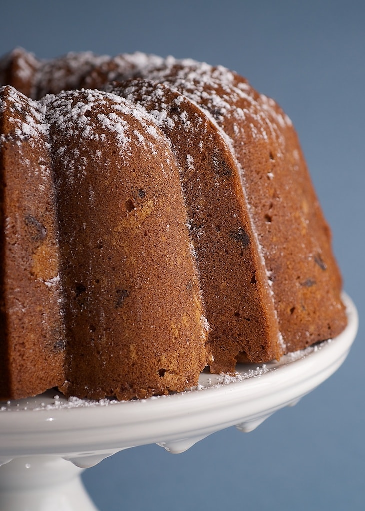 This delicious Peanut Butter Pound Cake is such a big, delicious beauty. Chocolate and peanut butter win again!