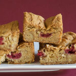 Raspberry Pecan Blondies