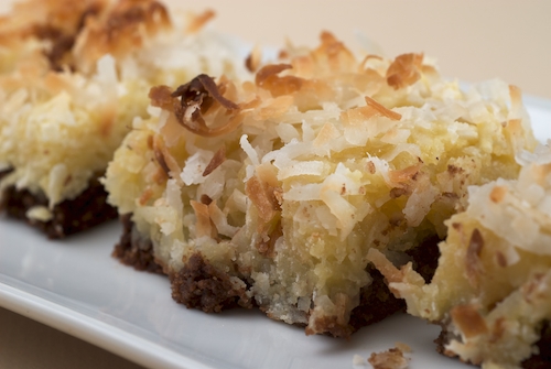 Black-Bottom Coconut Bars