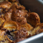 Blueberry Croissant Bread Pudding