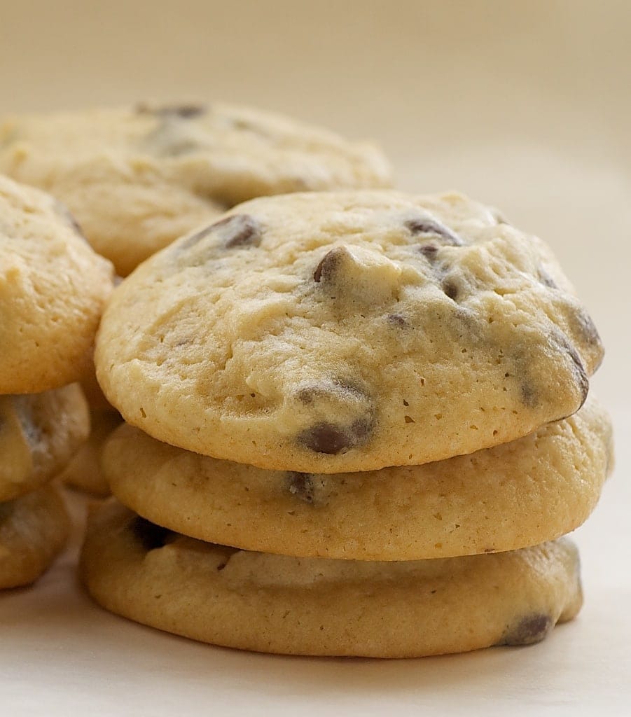 Cream cheese adds big flavor to these Cream Cheese Chocolate Chip Cookies. - Bake or Break