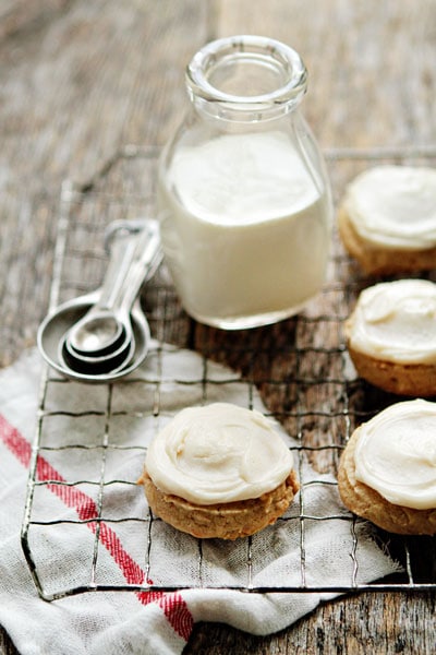 Cashew Cookies with Browned Butter Frosting