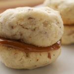 Cream Cheese Shortbread-Dulce de Leche Sandwich Cookies
