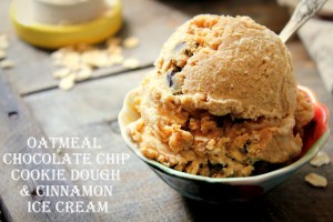 Oatmeal Chocolate Chip Cookie Dough Ice Cream