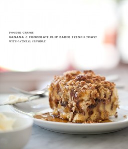 Banana and Chocolate Chip Baked French Toast