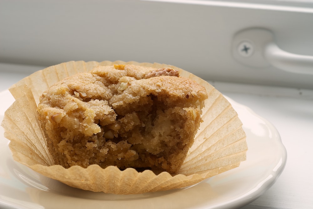 Pear and Pecan Muffins celebrate fall mornings with fresh bears, crunchy pecans, and cinnamon. - Bake or Break