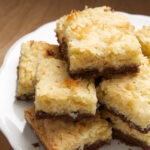 Coconut Bars with Chocolate Shortbread Crust