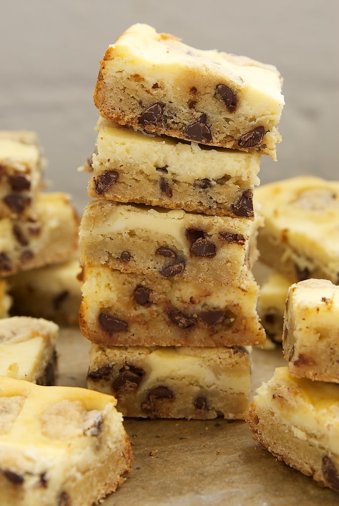 Chocolate Chip Cookie Cheesecake Bars Bake or Break