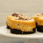Peanut Butter Mini Cheesecakes with Chocolate Cookie Crust