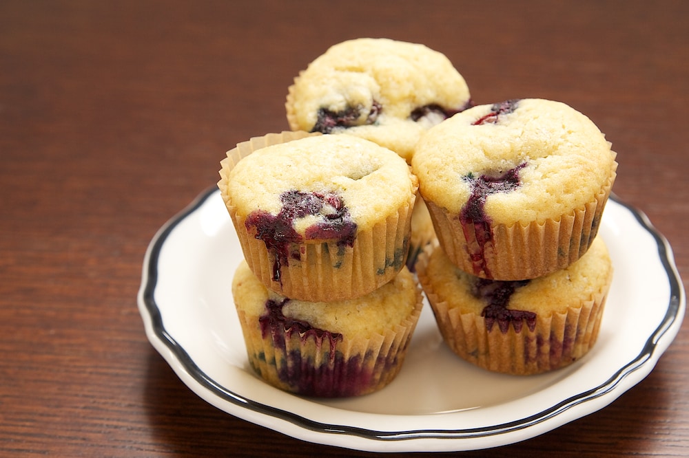 Blueberry Sour Cream Mini Muffins Bake or Break