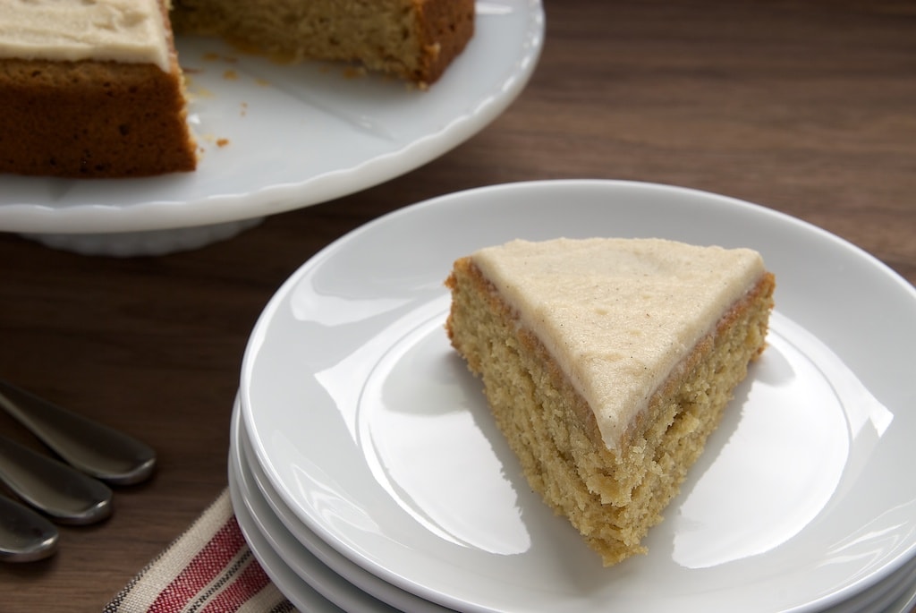 Vanilla Bean Cake with Browned Butter Icing Bake or Break