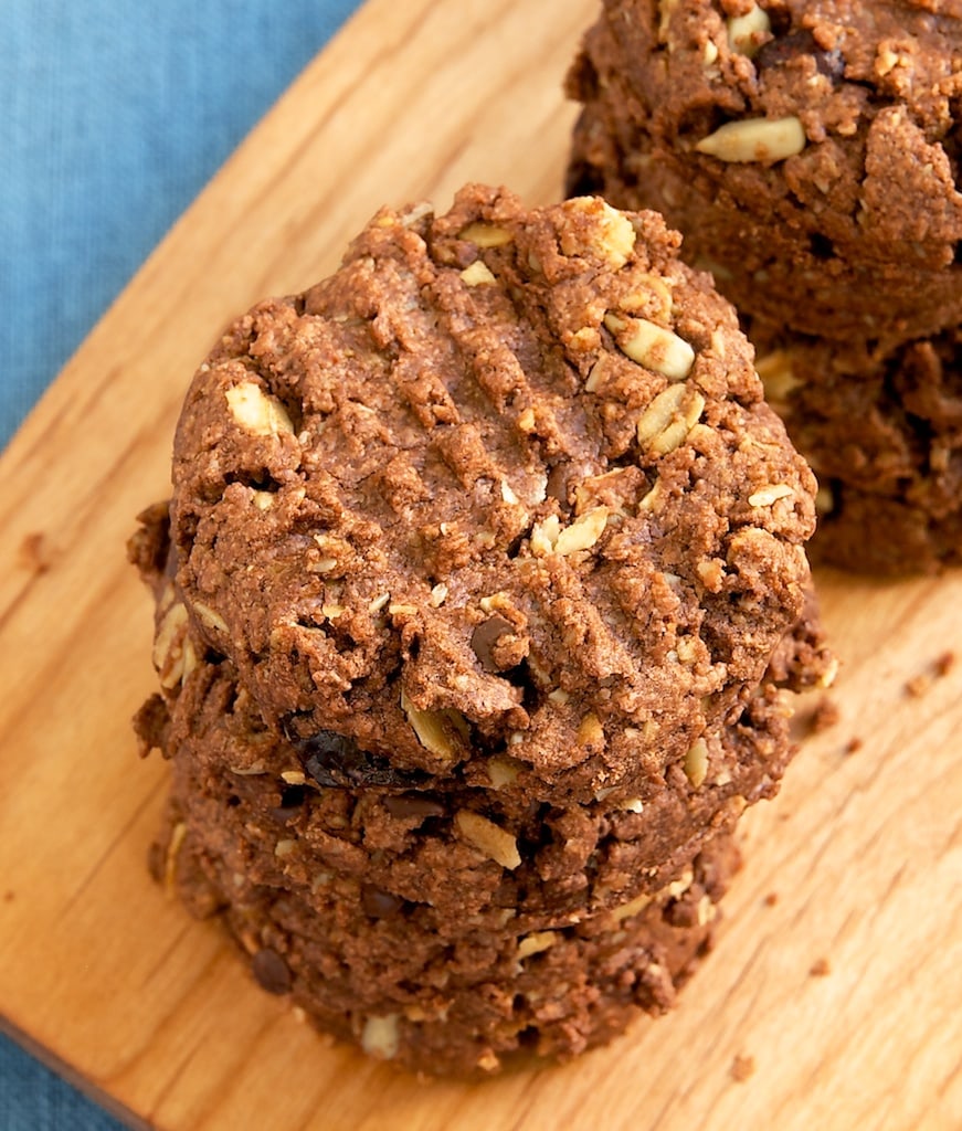 Chocolate Peanut Butter Granola Cookies Bake or Break