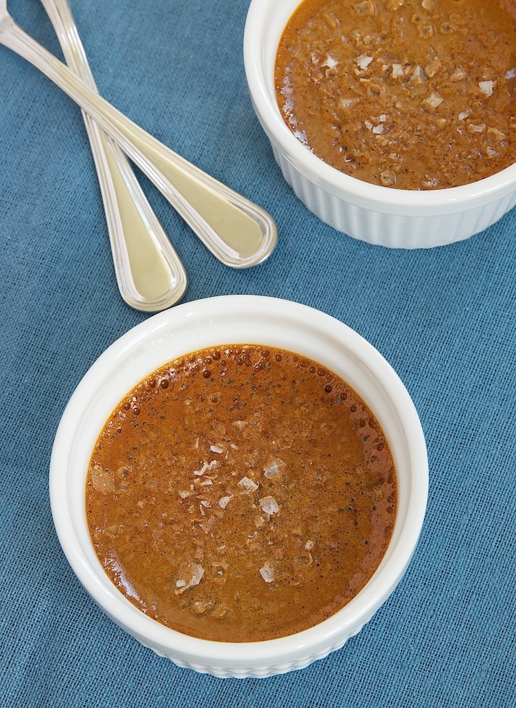 Salted Caramel Pots de Creme Bake or Break