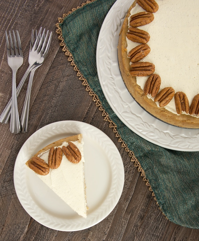 Spiced Cheesecake with Oatmeal Cookie Crust Bake or Break