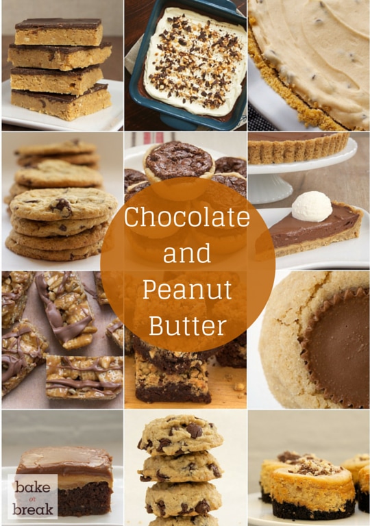 Love chocolate and peanut butter? Then you'll love this collection of desserts that celebrate that delicious pair! - Bake or Break
