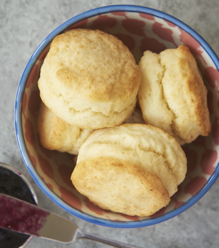 Cream Biscuits are the quickest, easiest homemade biscuits! You're just 3 ingredients and a few minutes away from a batch of delicious from-scratch biscuits! - Bake or Break