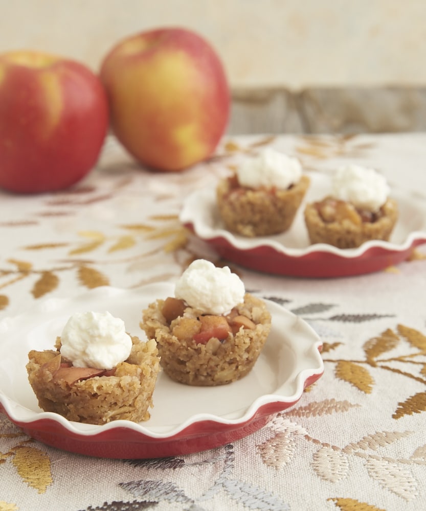 Apple Crisp Bites turn traditional apple crisp into bite-sized treats with the fantastic flavors of apples, oats, and cinnamon! - Bake or Break