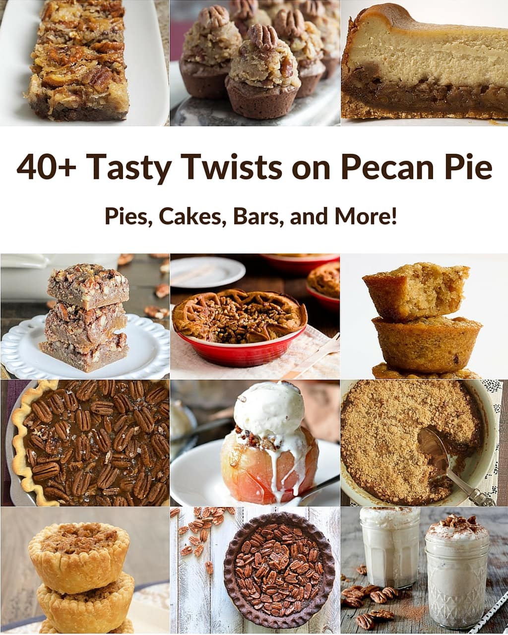 Try one of these terrific twists on pecan pie, including pies, cakes, brownies, muffins, and more! - Bake or Break