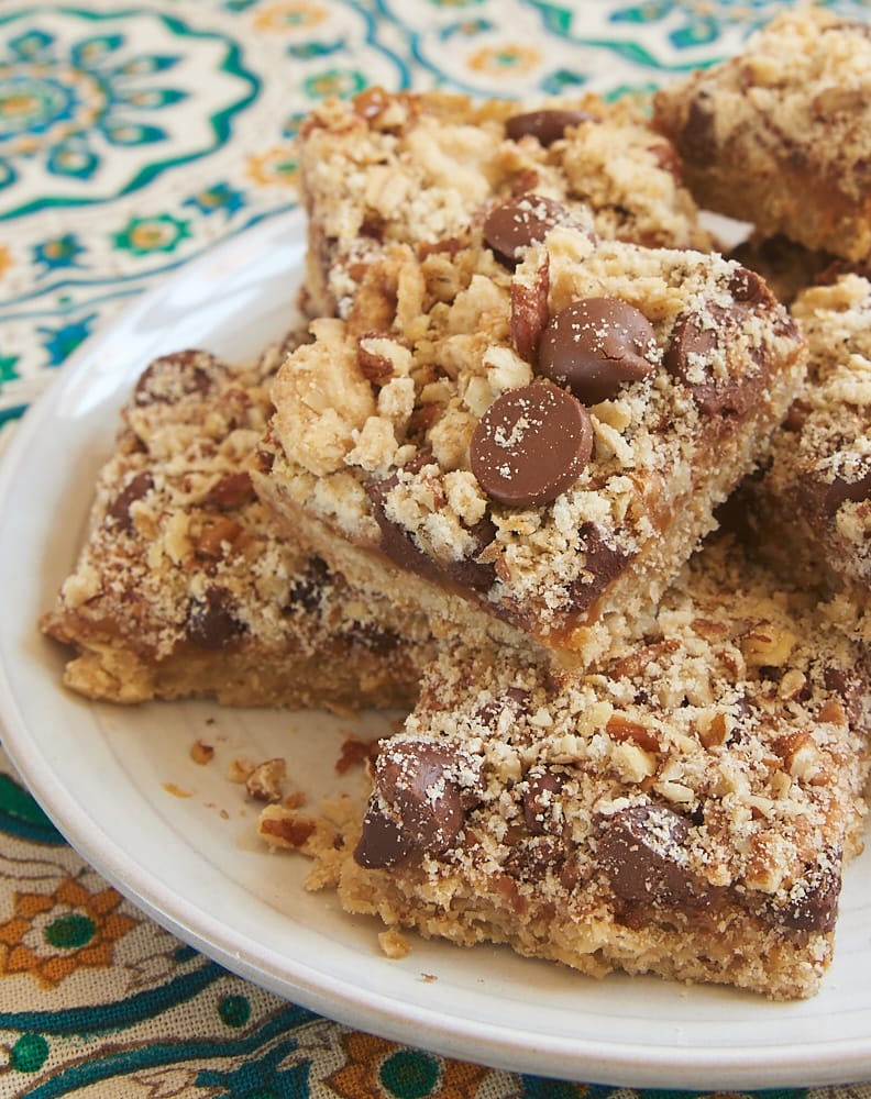 Caramel Chocolate Chip Oat Bars Bake or Break