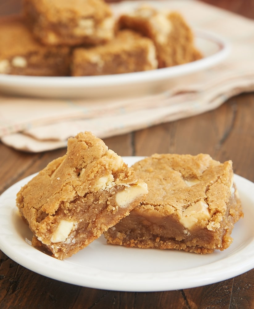Peanut Butter White Chocolate Blondies Bake or Break