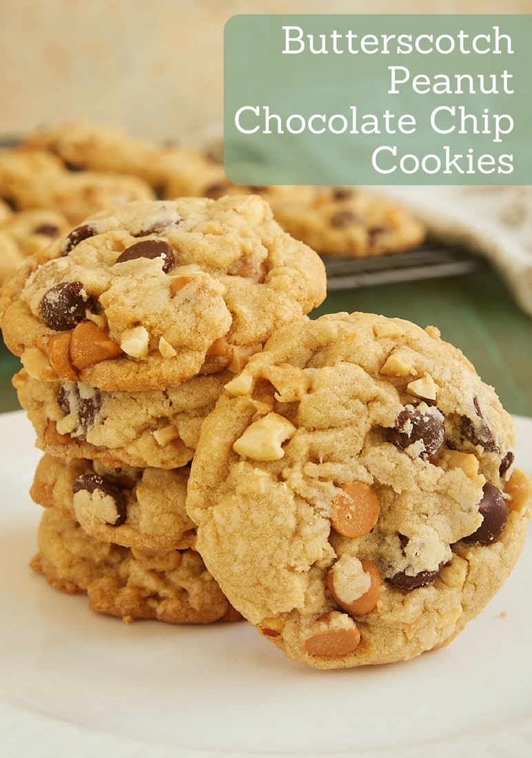 These sweet, nutty Butterscotch Peanut Chocolate Chip Cookies are such a crowd-pleaser. The combination of flavors is just perfect! - Bake or Break