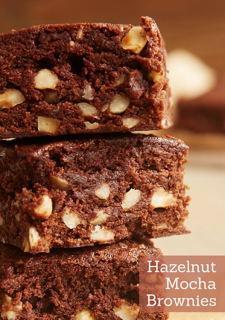 Hazelnut Mocha Brownies combine chocolate and coffee in an irresistibly delicious way! - Bake or Break