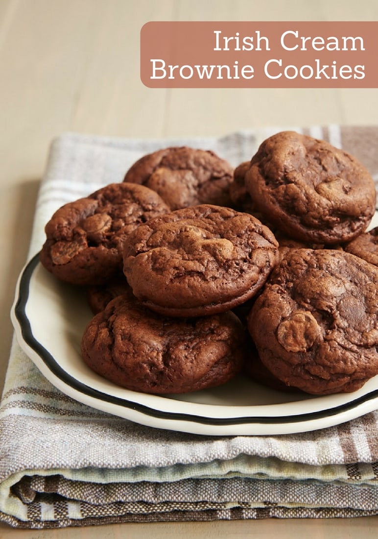 There is SO much rich, fudgy flavor in these little Irish Cream Brownie Cookies! If you love chocolate, then these are sure to please. - Bake or Break