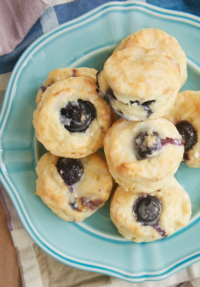 Glazed Blueberry Cream Cheese Biscuits Bake or Break